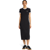 Adidas 3 Stripes Dress Damen Kleider - Schwarz - Größe 38 - Baumwoll-Jersey von Adidas