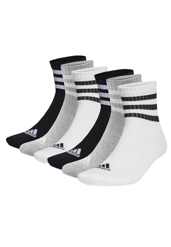 adidas 6 Paar C Sportswear MID 6p Mid Cut Socken Unisex Sportsocken, Farbe:Multi, Socken & Strümpfe:37-39 von adidas