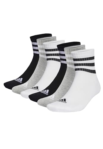 adidas 6 Paar C Sportswear MID 6p Mid Cut Socken Unisex Sportsocken, Farbe:Multi, Socken & Strümpfe:40-42 von adidas