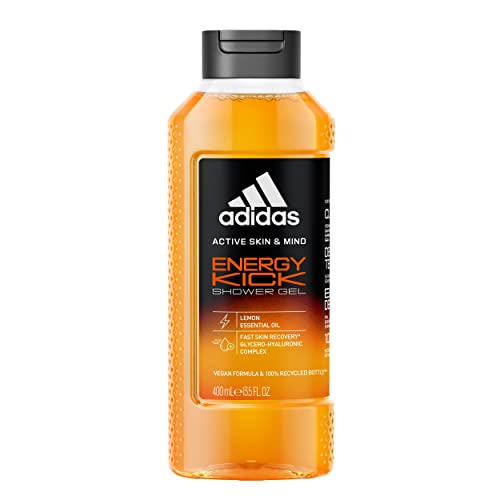 adidas Active Skin & Mind, Energy Kick Shower Gel, Duschgel für Herren, 400 ml von adidas