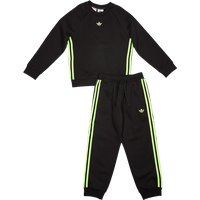 Adidas Adicolor 3-stripes Kinder Trainingsanzüge - Schwarz - Größe 105 - 110 CM - Baumwoll-Fleece von Adidas