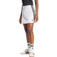 Adidas Adicolor 3-stripes Mini Skirt Damen Röcke - Weiß - Größe 34 - Poly Mesh von Adidas