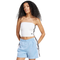 Adidas Adicolor 3-stripes Tube Top Damen T-Shirts - Weiß - Größe 38 - Poly Mesh von Adidas