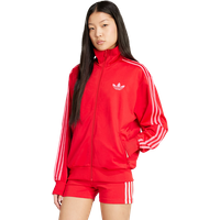 Adidas Classic Damen Jacken - Rot - Größe 38 - Baumwoll-Jersey von Adidas