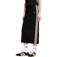 Adidas Adicolor Knit 3-stripes Damen Röcke - Schwarz - Größe 42 - Baumwoll-Canvas von Adidas