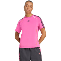 Adidas Adicolor Teamgeist Loose T-shirt Damen T-Shirts - Rosa - Größe 32 - Poly Mesh von Adidas
