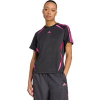 Adidas Adicolor Teamgeist Loose T-shirt Damen T-Shirts - Schwarz - Größe 32 - Poly Mesh von Adidas