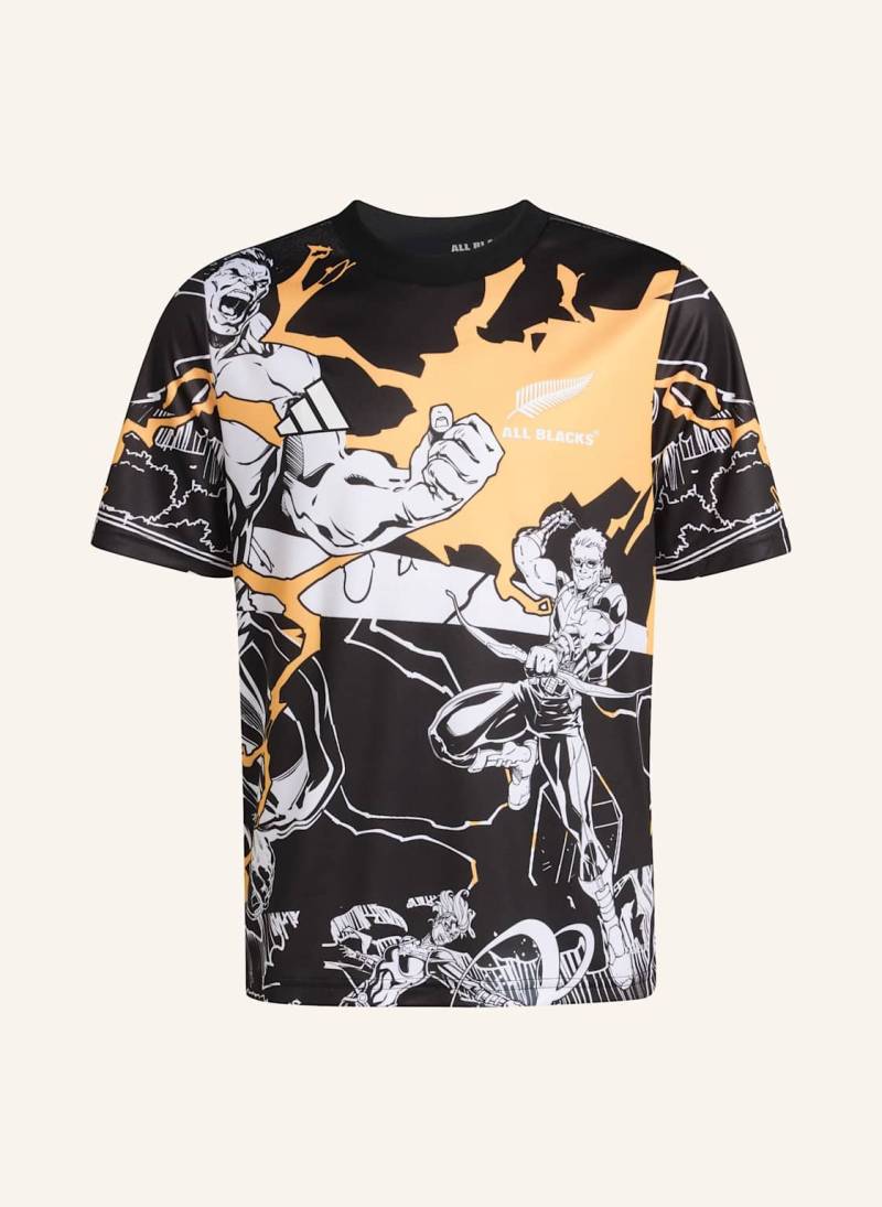 Adidas All Blacks Marvel Captains Run Jersey Kids schwarz von Adidas