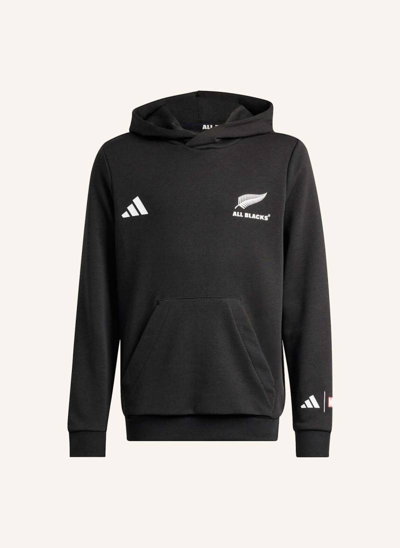 Adidas All Blacks X Marvel Kapuzenjacke Kinder schwarz von Adidas