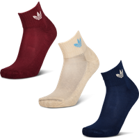 Adidas Ankle 3 Pack Unisex Socken - Kastanienbraun - Größe 40-42 - Baumwolle von Adidas