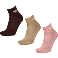 Adidas Ankle 3 Pack Unisex Socken - Rosa - Größe 40-42 - Baumwolle von Adidas
