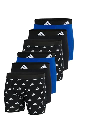 adidas Basic Boxer Brief Men Herren Unterhose Shorts Unterwäsche 6er Pack, Farbe:Multi, Bekleidungsgröße:XL von adidas