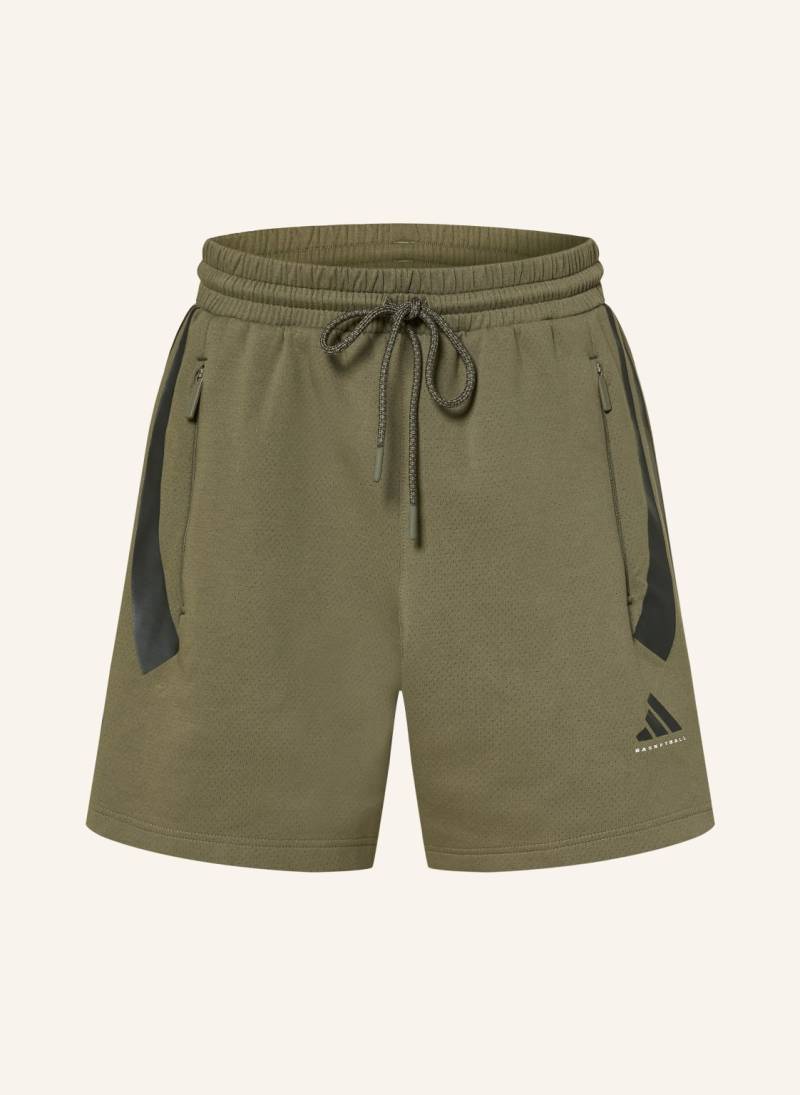 Adidas Basketballshorts Basketball Spacer gruen von Adidas