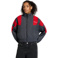 Adidas Blocked Washed Zipped Track Top Damen Trainingsoberteile - Schwarz - Größe 42 - Nylon von Adidas