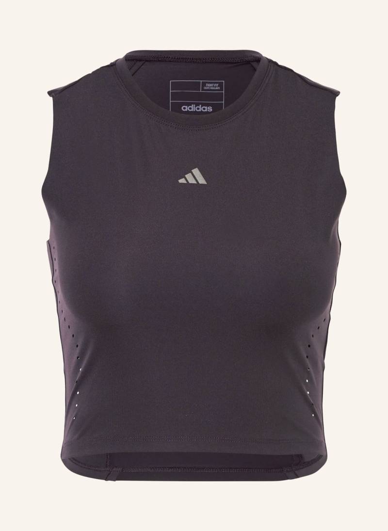 Adidas Cropped-Top Hiit lila von Adidas