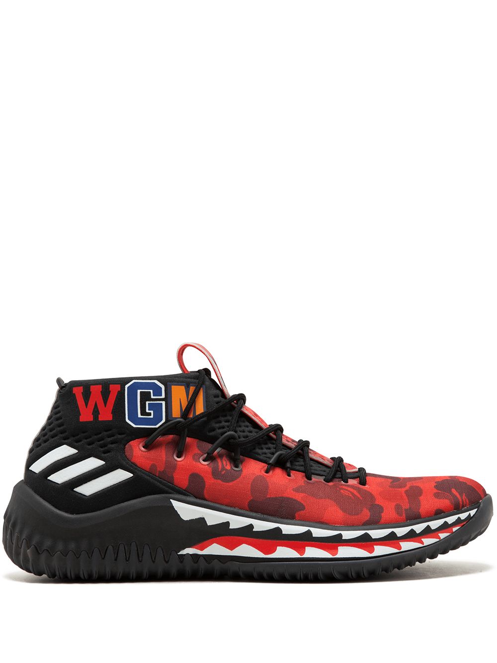 adidas 'DAME4 Bape' Sneakers - Rot von adidas