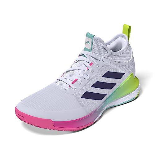 Adidas Damen Crazyflight Mid Shoes-Low (Non Football), FTWR White/Team Colleg Purple/Flash Aqua, 46 2/3 EU von adidas