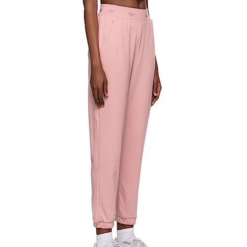 Adidas Damen-Jogginghose, mit Manschette, Rosa, Rosa, 32 von adidas