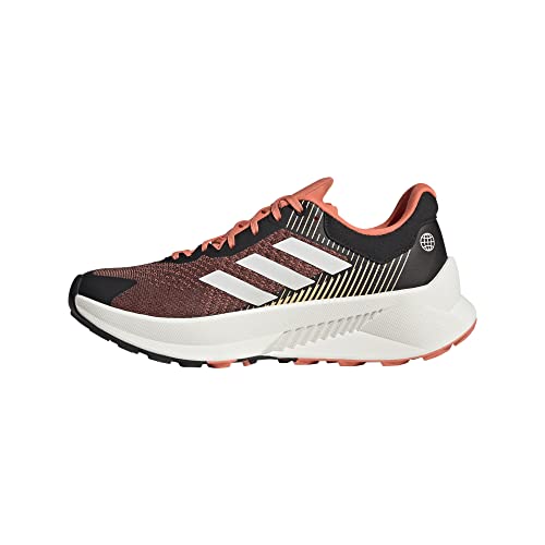 Adidas Damen Terrex Soulstride Flow W Shoes-Low (Non Football), Core Black/Crystal White/Impact Orange, 40 2/3 EU von adidas