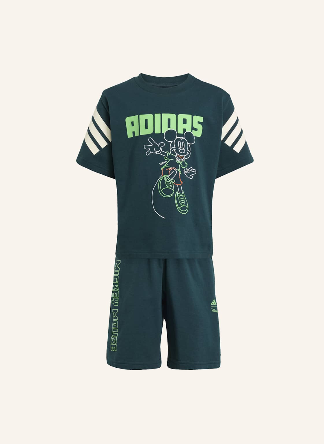 Adidas Disney Micky Maus T-Shirt-Set Kinder gruen von Adidas