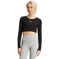 Adidas Essentials Damen T-Shirts - Schwarz - Größe 42 - Baumwoll-Jersey von Adidas