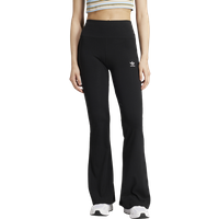 Adidas Essentials Rib Flared Leggings Damen Leggings - Schwarz - Größe 42 - Baumwoll-Jersey von Adidas