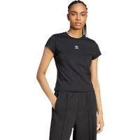 Adidas Essentials Slim T-shirt Damen T-Shirts - Schwarz - Größe 40 - Baumwoll-Jersey von Adidas