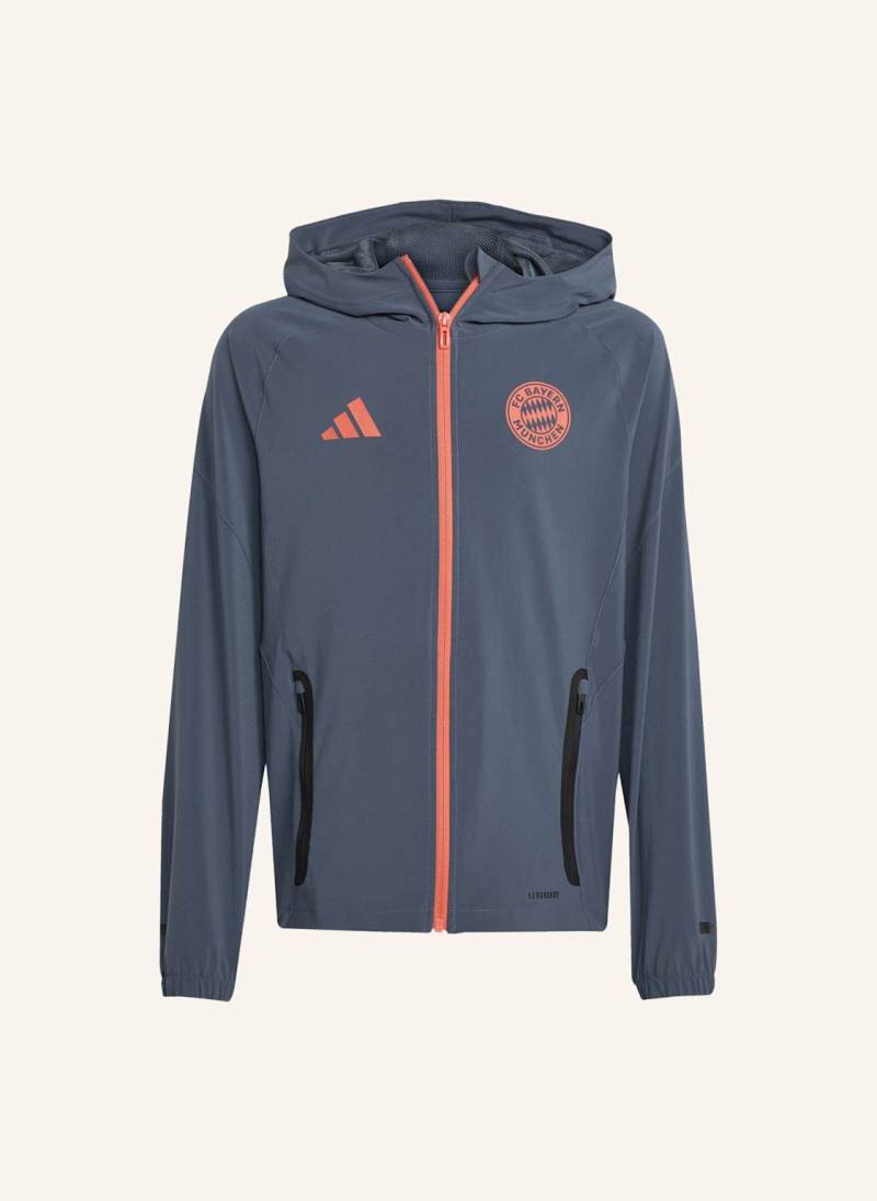 Adidas Fc Bayern München Tiro 25 Competition Vis Tech Travel Jacke Für Kinder grau von Adidas