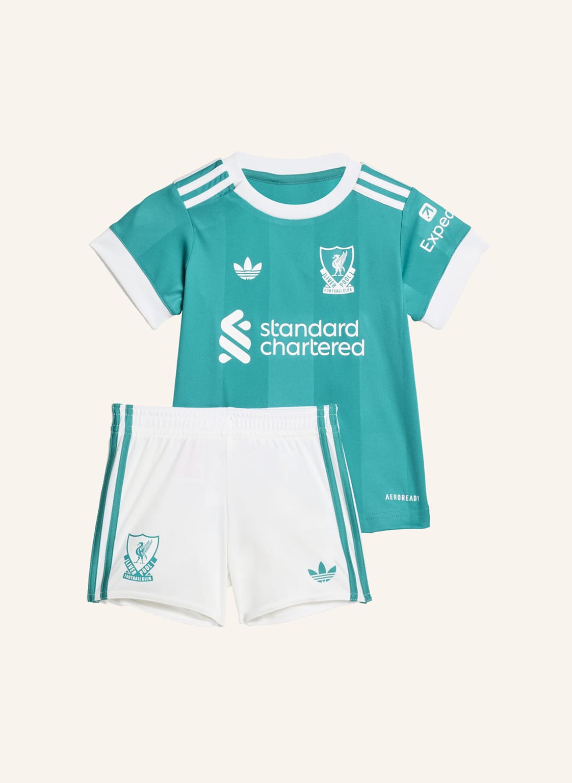 Adidas Fc Liverpool 25/26 Ausweichausrüstung Für Kinder gruen von Adidas