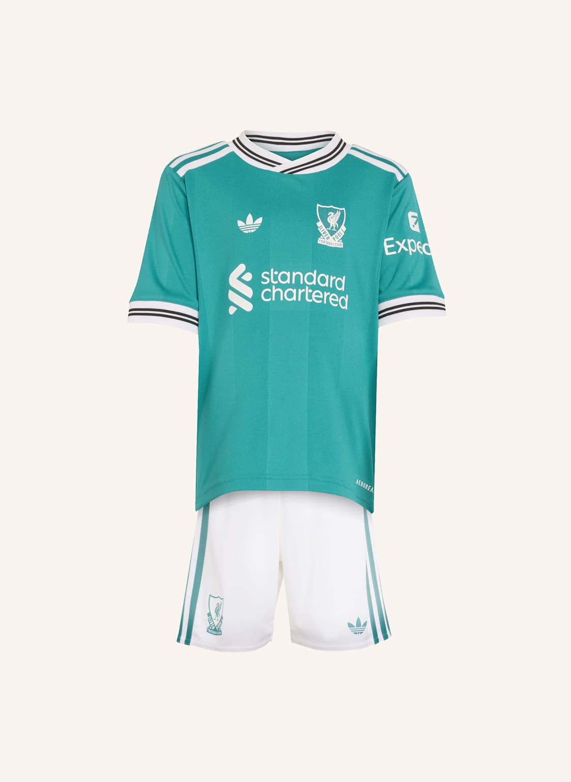 Adidas Fc Liverpool 25/26 Ausweichausrüstung Für Kinder gruen von Adidas