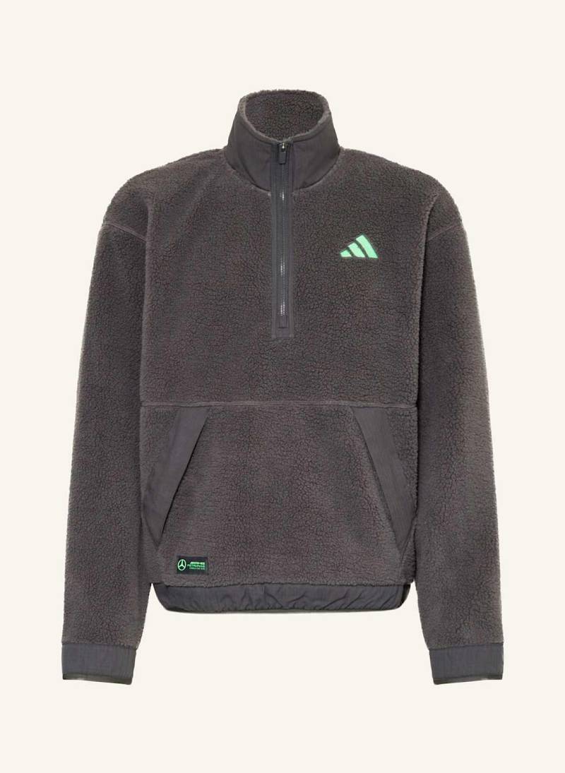 Adidas Fleece-Troyer Mercedes - Amg Petronas Formula One Team Premium grau von Adidas
