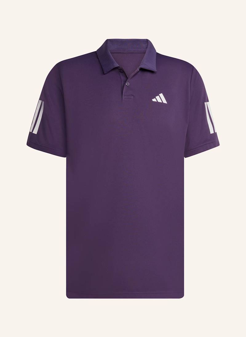 Adidas Funktions-Poloshirt Club Tennis 3-Stripes lila von Adidas