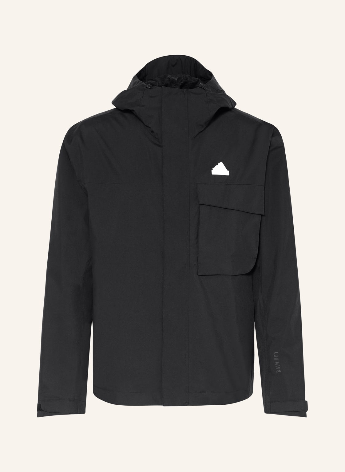 Adidas Funktionsjacke City Escape Rain schwarz von Adidas