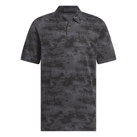adidas Go-To Printed Mesh Halbarm Polo schwarz von Adidas