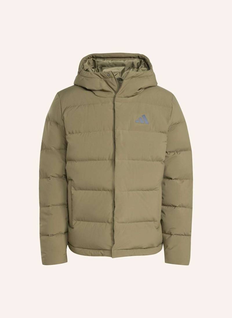 Adidas Helionic Climawarm Daunenjacke Mit Kapuze gruen von Adidas