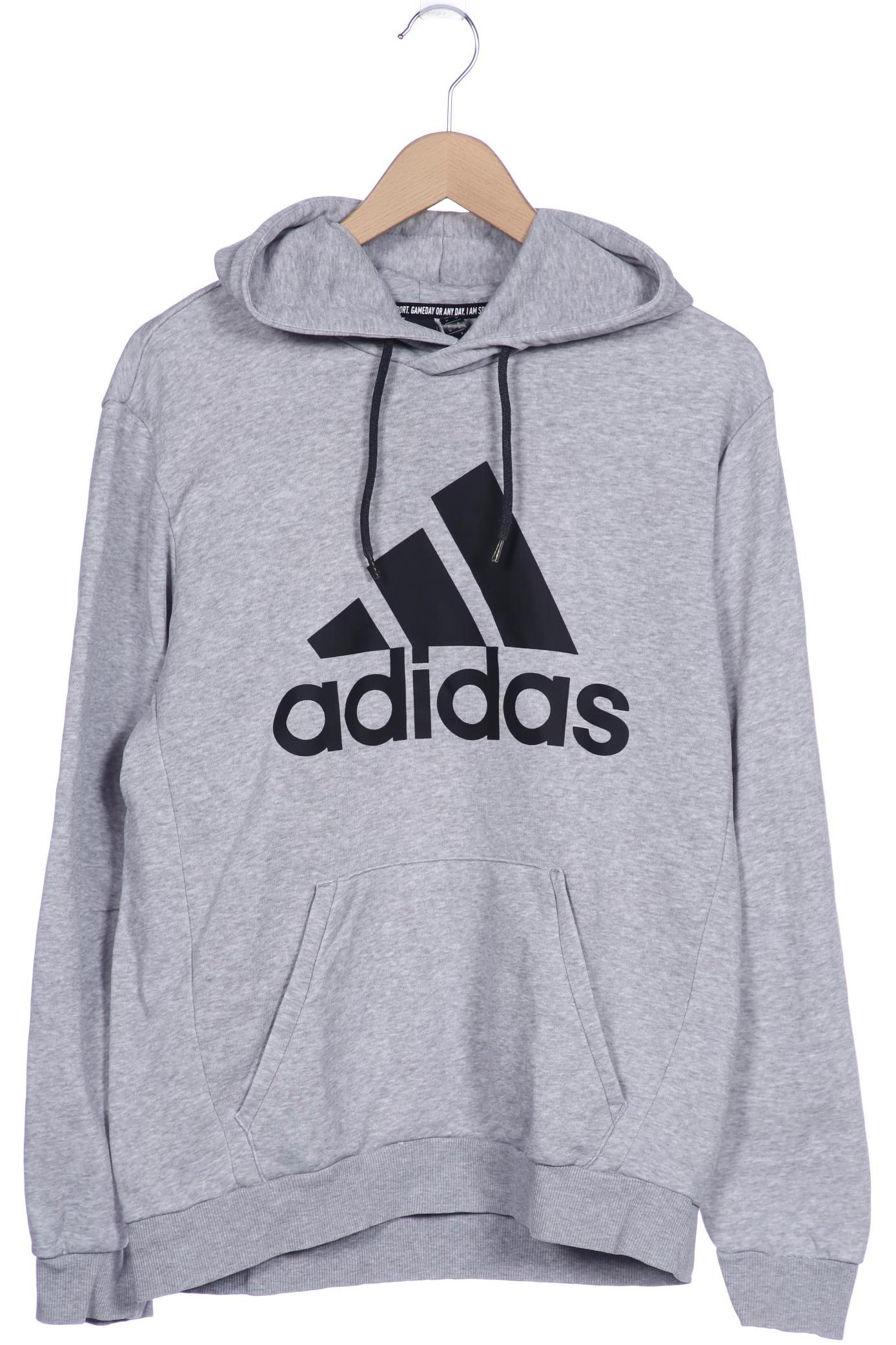 adidas Herren Kapuzenpullover, grau, Gr. 48 von Adidas