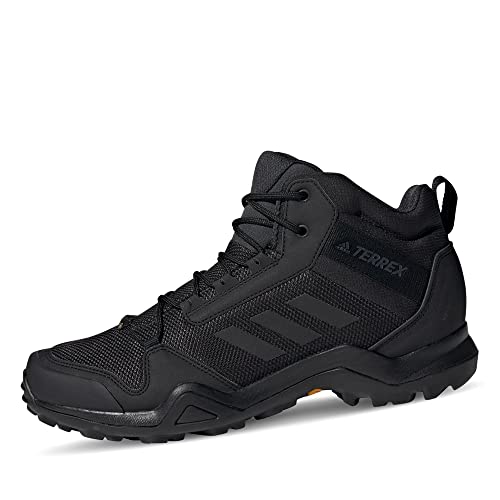 adidas Herren Terrex AX3 Mid Gore-TEX Hiking Shoes Wanderschuhe, Core Black/Core Black/Carbon, 44 2/3 EU von adidas