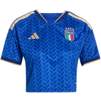 Adidas Italy 26 Home Replica Cropped Jersey Damen Trikots/Replikate - Blau - Größe 32 - Poly Mesh von Adidas
