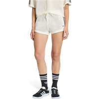 Adidas Knitted Crochet Shorts Damen Kurze Hosen - Weiß - Größe 34 - Poly Mesh von Adidas