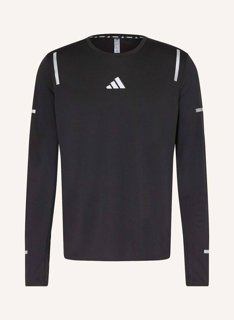 Adidas Laufshirt Ultimate Running Reflective schwarz von Adidas