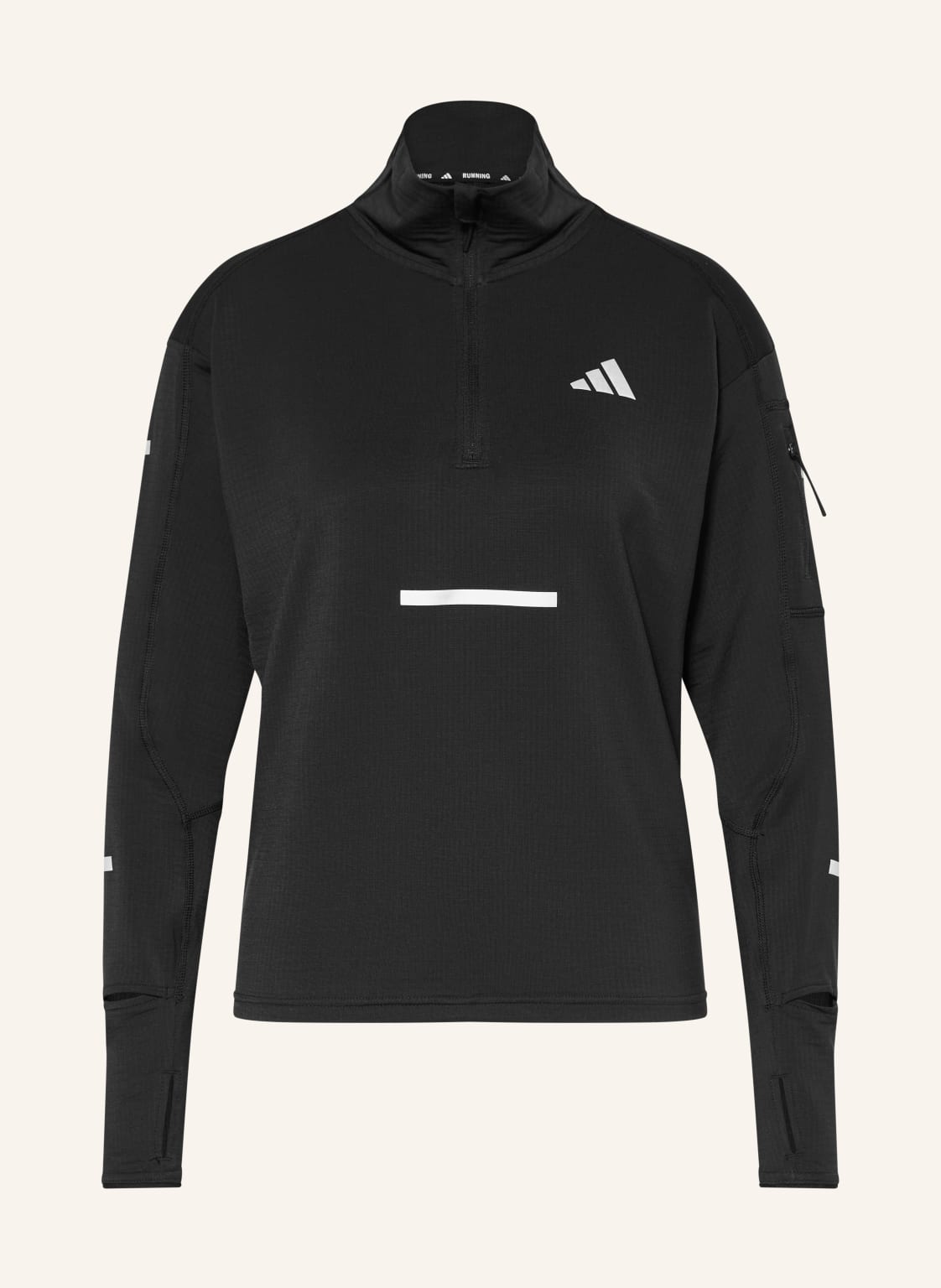 Adidas Laufshirt adi365 Running Climawarm+ Half Zip schwarz von Adidas