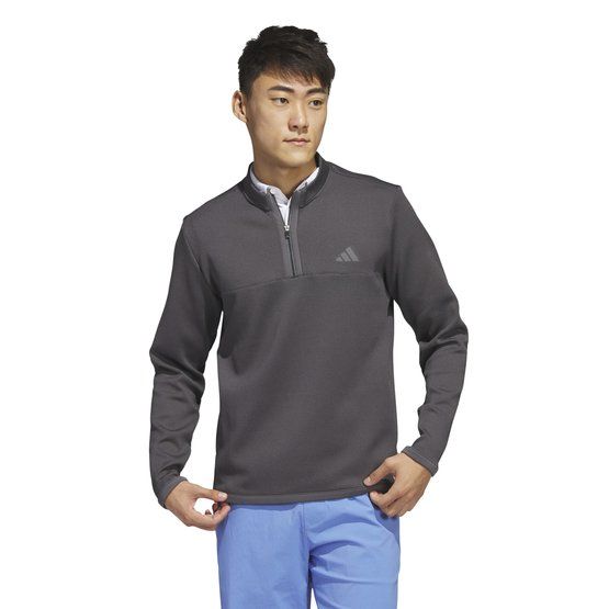 Adidas MIRCODOT 1/4 ZIP Thermo Midlayer grau von Adidas