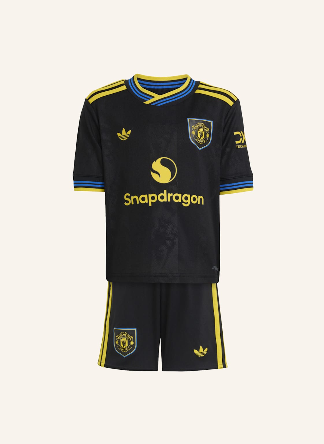 Adidas Manchester United 25/26 Ausweichausrüstung Für Kinder schwarz von Adidas