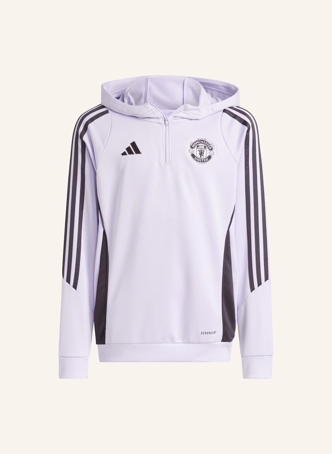 Adidas Manchester United Tiro 25 Competition Kids Trainingshoodie lila von Adidas