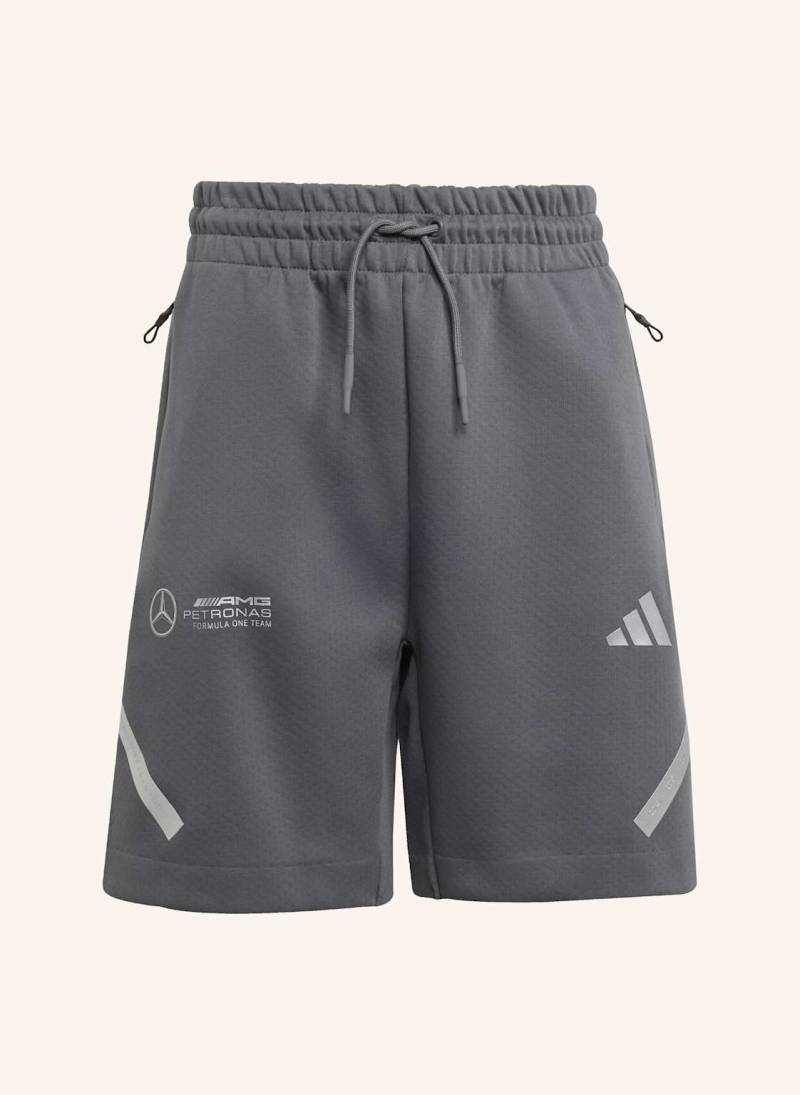 Adidas Mercedes-Amg Petronas Formula One Team Silver Arrows Kids Shorts grau von Adidas
