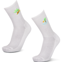Adidas Midcut Crew 2 Pack Unisex Socken - Weiß - Größe 40-42 - Baumwolle von Adidas