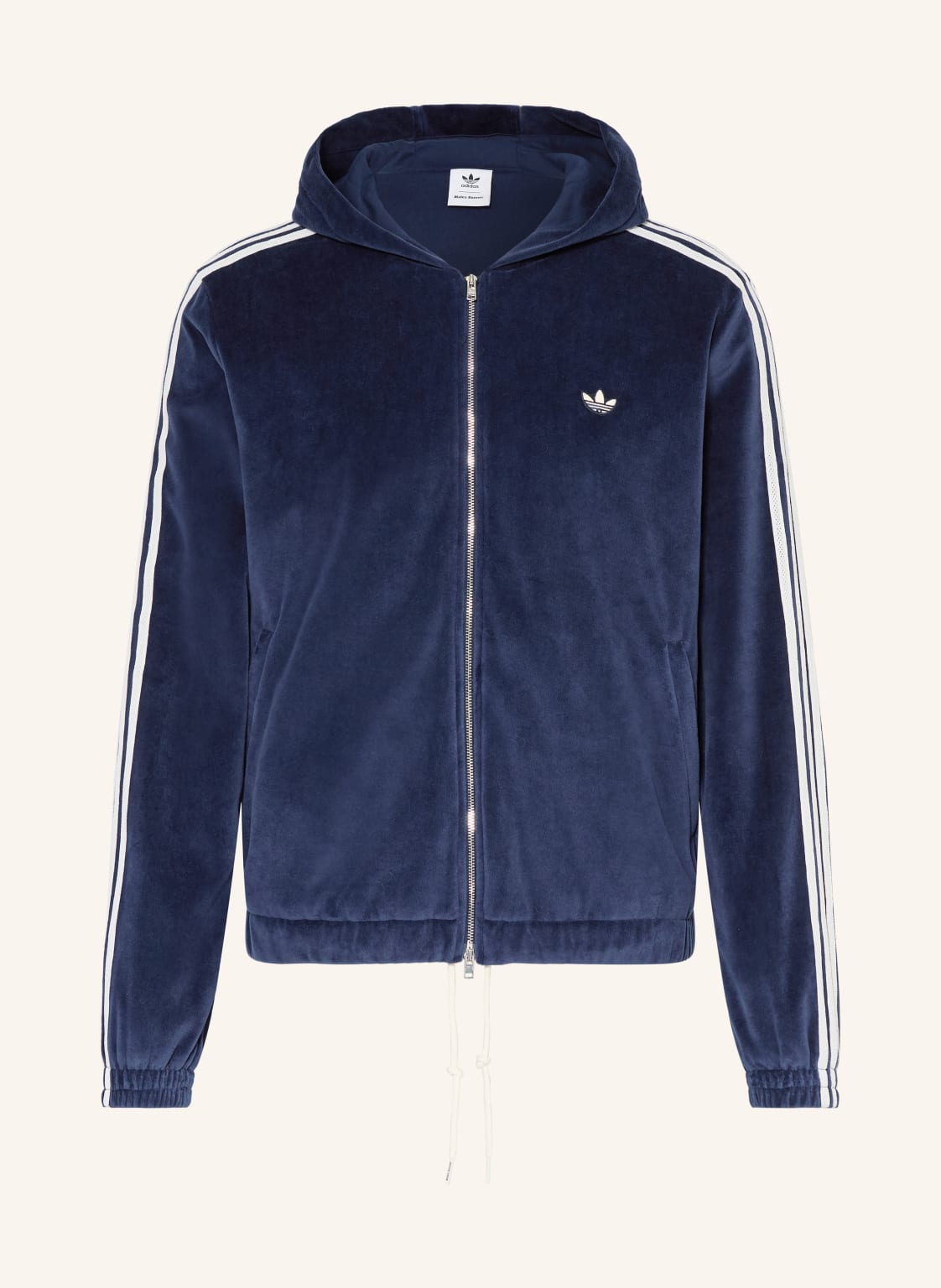 Adidas Nickijacke Velour Originals blau von Adidas