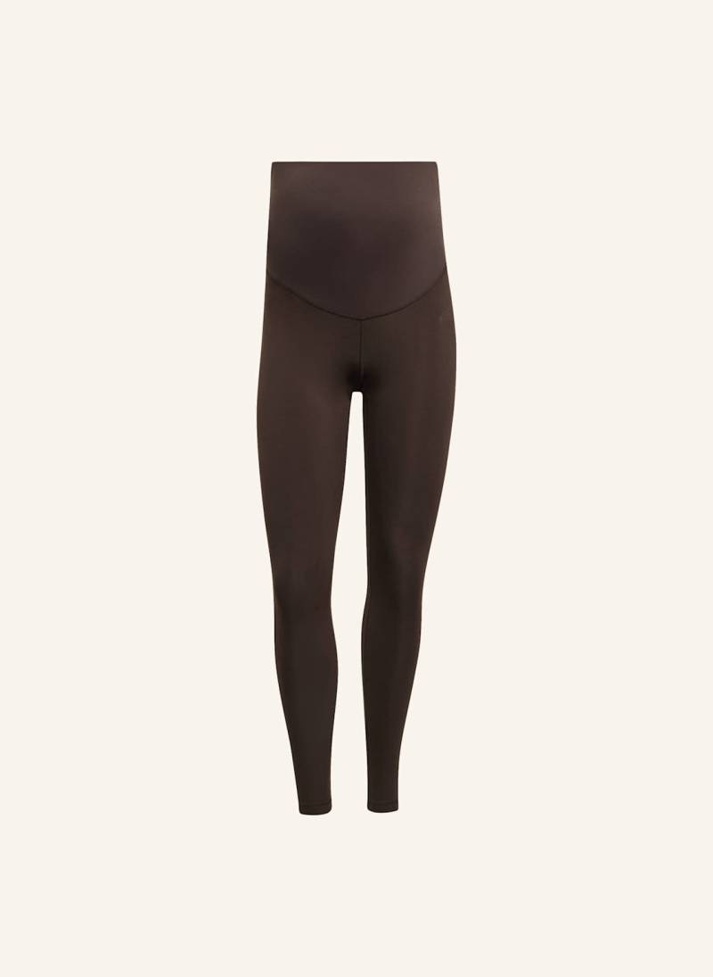 Adidas Optime Essentials Workout Umstands-Leggings In Voller Länge braun von Adidas
