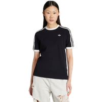 Adidas Originals 3-stripes T-shirt Damen T-Shirts - Schwarz - Größe 40 - Baumwoll-Jersey von Adidas