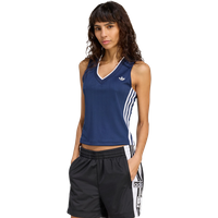 Adidas Originals Damen T-Shirts - Blau - Größe 38 - Poly Mesh von Adidas